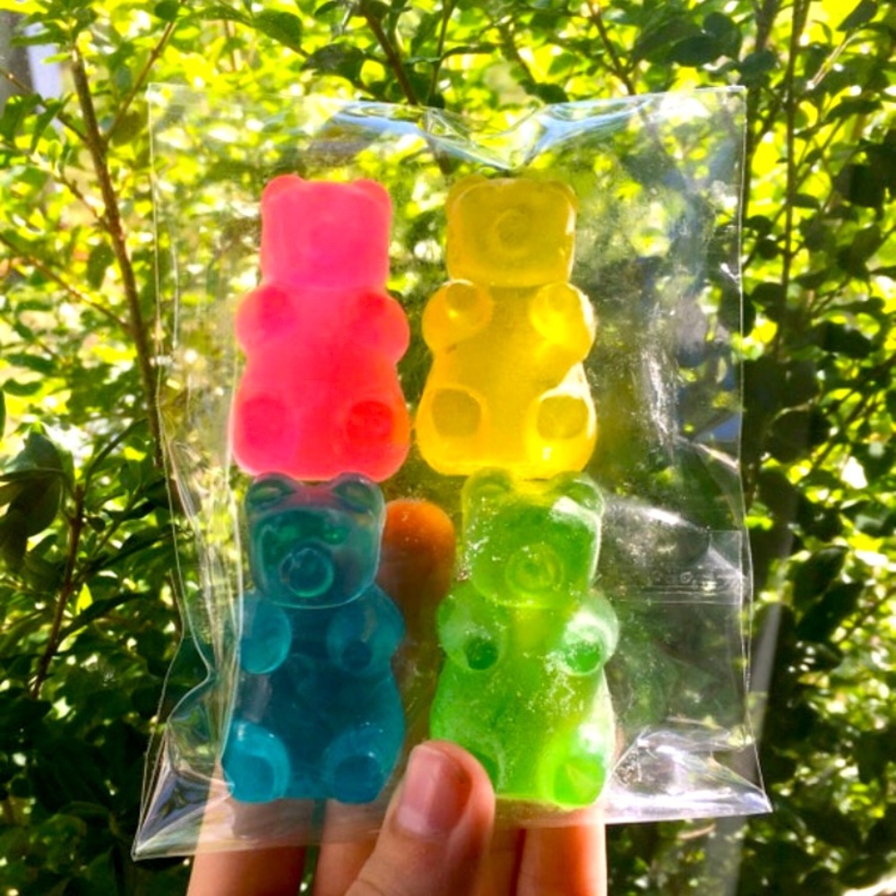 Mini Neon Gummy Bear Soaps